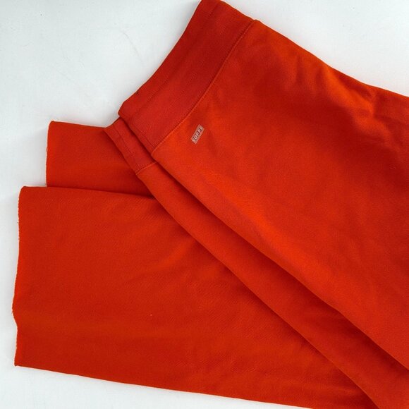 Soffe Women's Sweatpants Soft Orange Wide Leg Pants Size Large Raw Hem - Picture 10 of 10